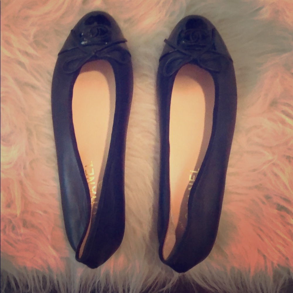 Chanel Black Ballet Flats